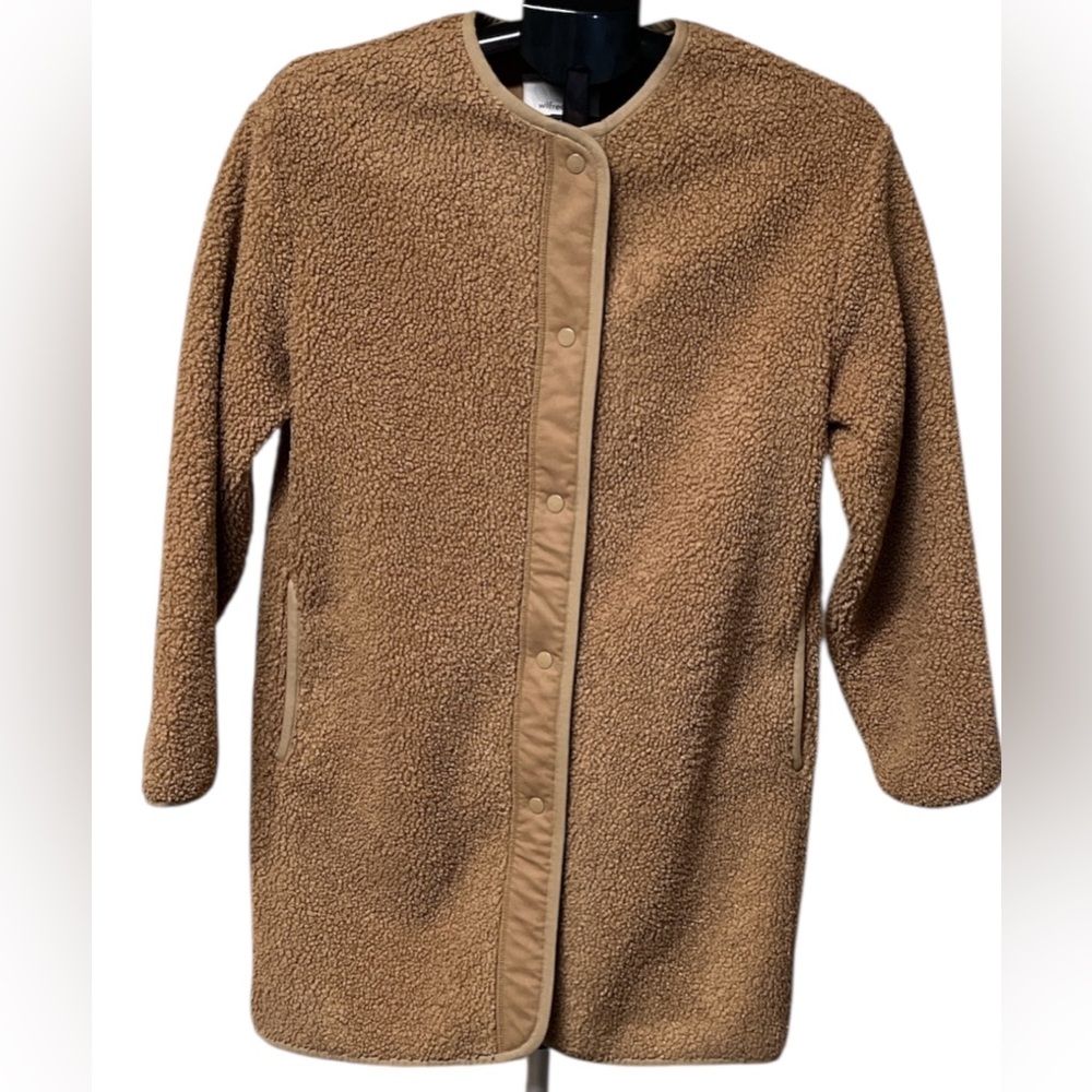 Wilfred Sherpa Fleece Long Liner Jacket